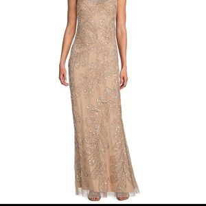 Elegant Beige Evening Gown